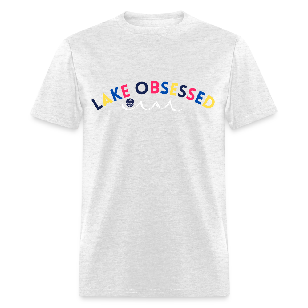 Lake Obsessed Lake Tee - light heather gray