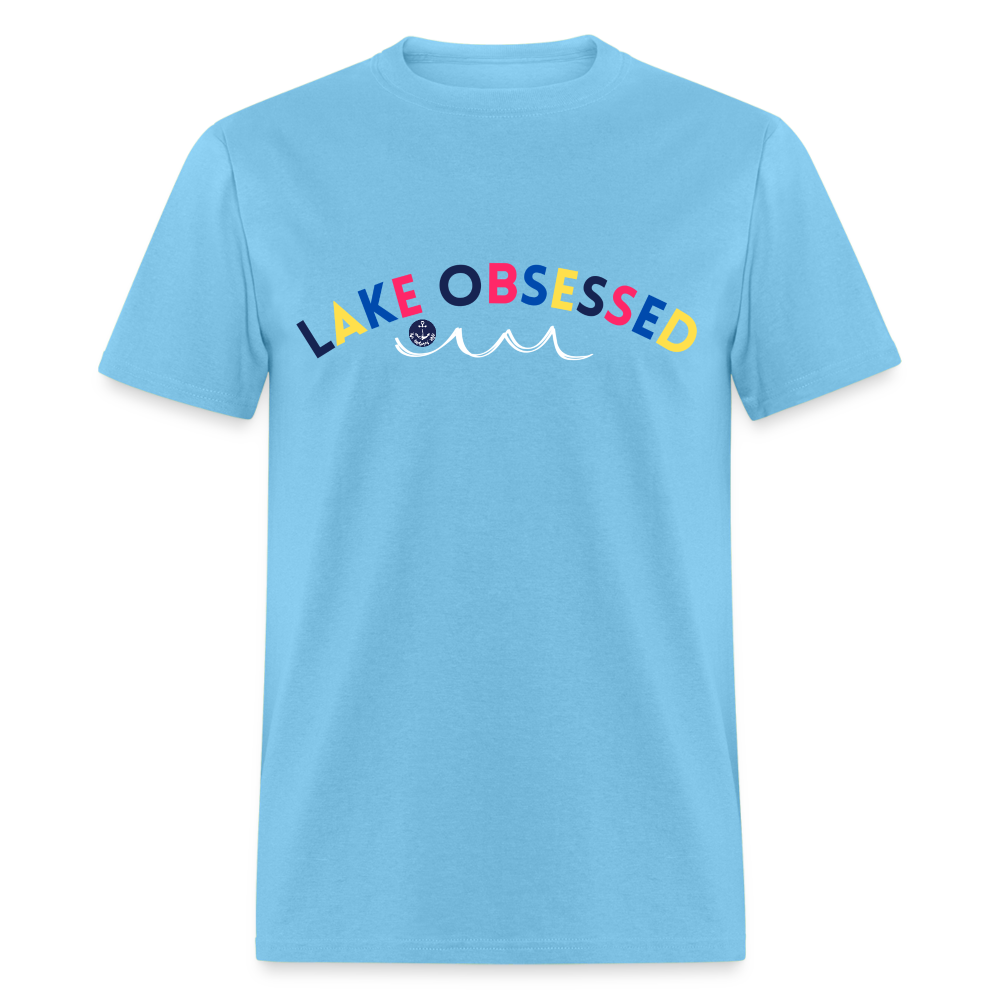 Lake Obsessed Lake Tee - aquatic blue