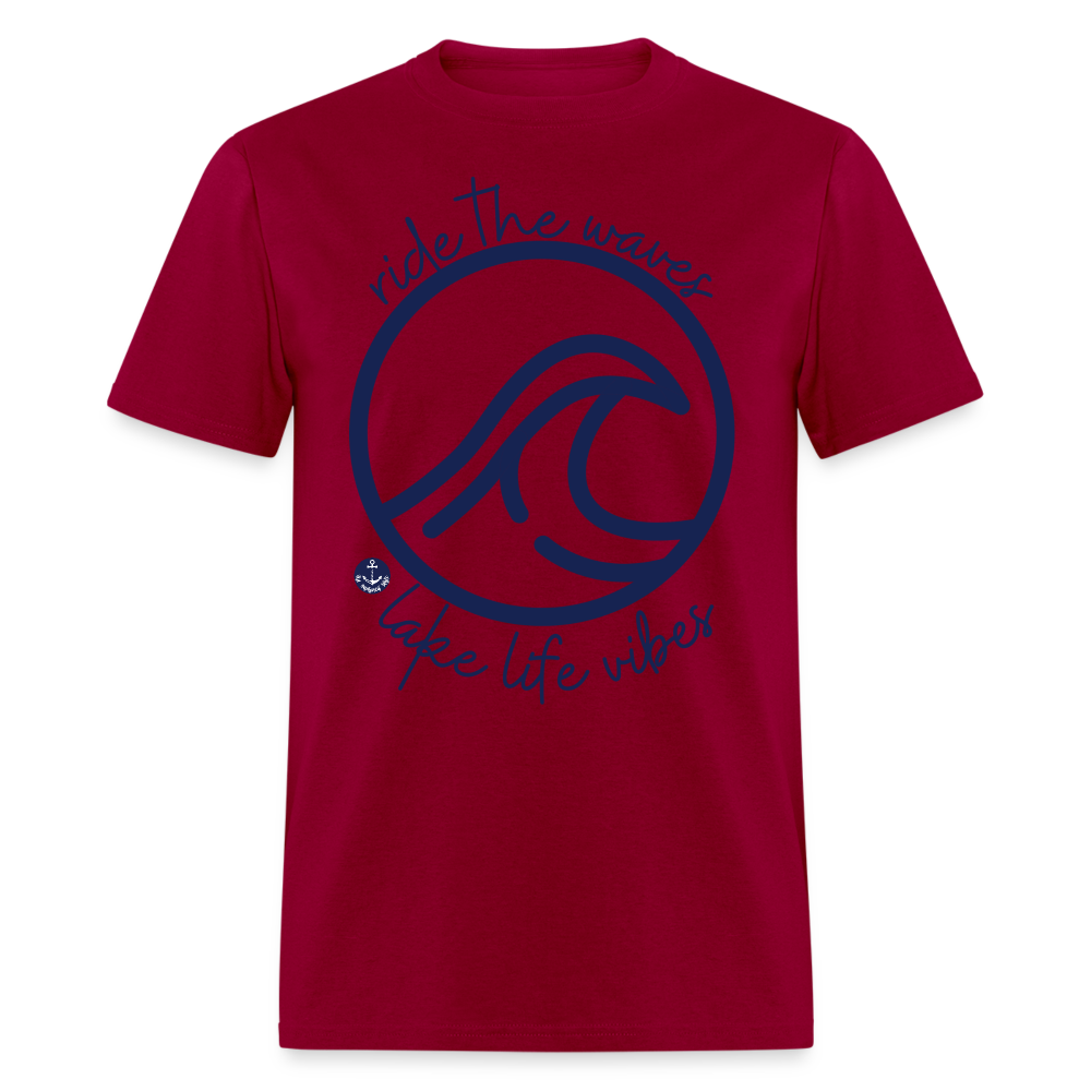 Lake Life Vibes Lake Tee - dark red
