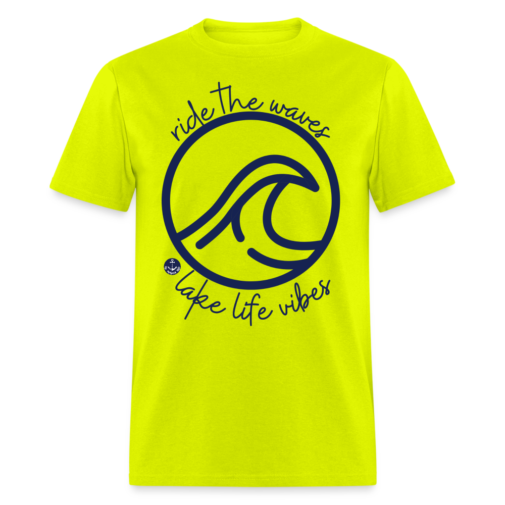 Lake Life Vibes Lake Tee - safety green