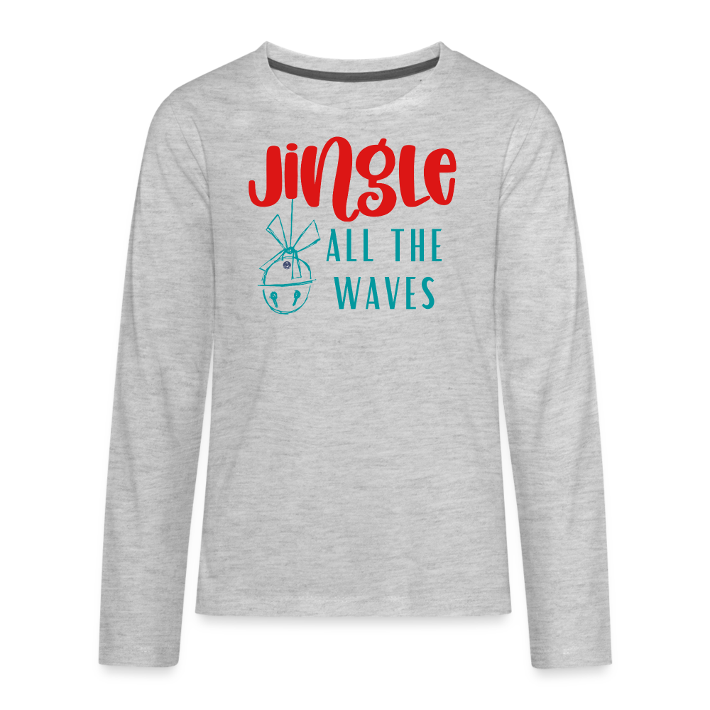 Jingle Kids' Christmas Long Sleeve T-Shirt - heather gray
