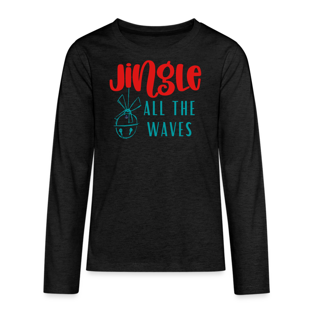 Jingle Kids' Christmas Long Sleeve T-Shirt - charcoal grey