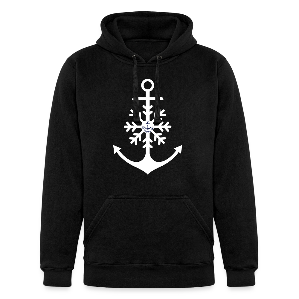 Snowflake Anchor Heavyweight Lake Hoodie - black