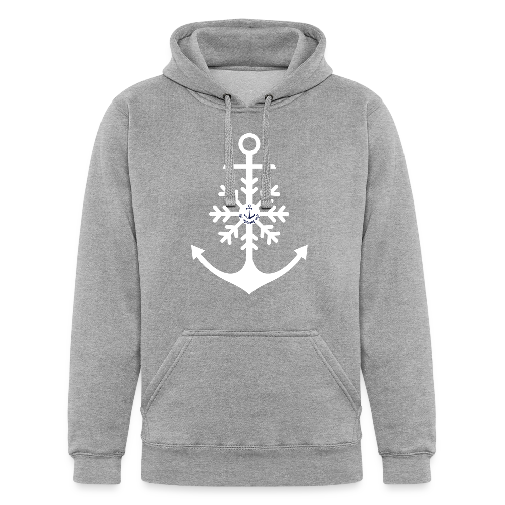 Snowflake Anchor Heavyweight Lake Hoodie - heather gray