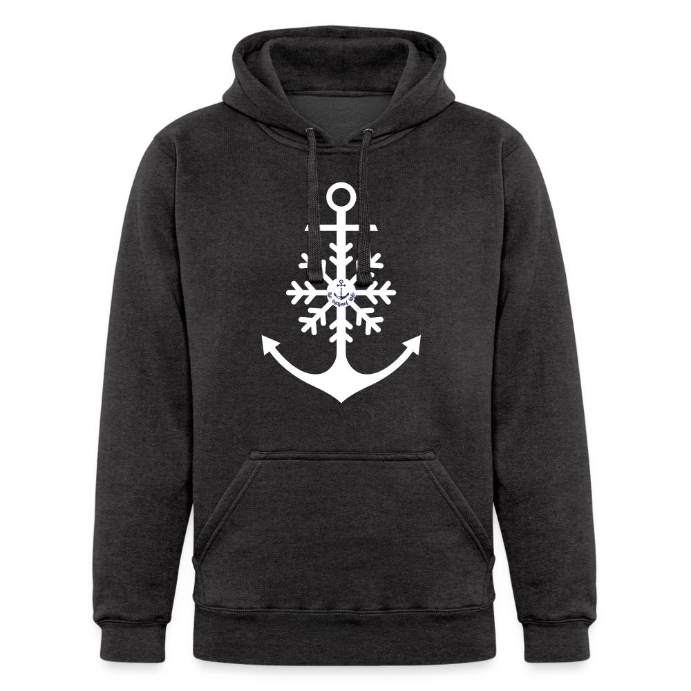 Snowflake Anchor Heavyweight Lake Hoodie - charcoal grey