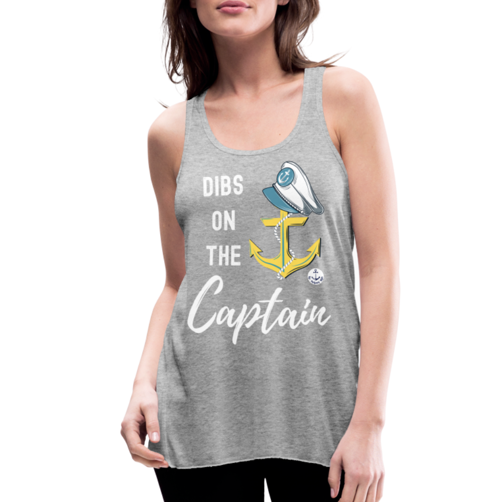 Dibs on the Captain Women's Flowy Tank Top - heather gray