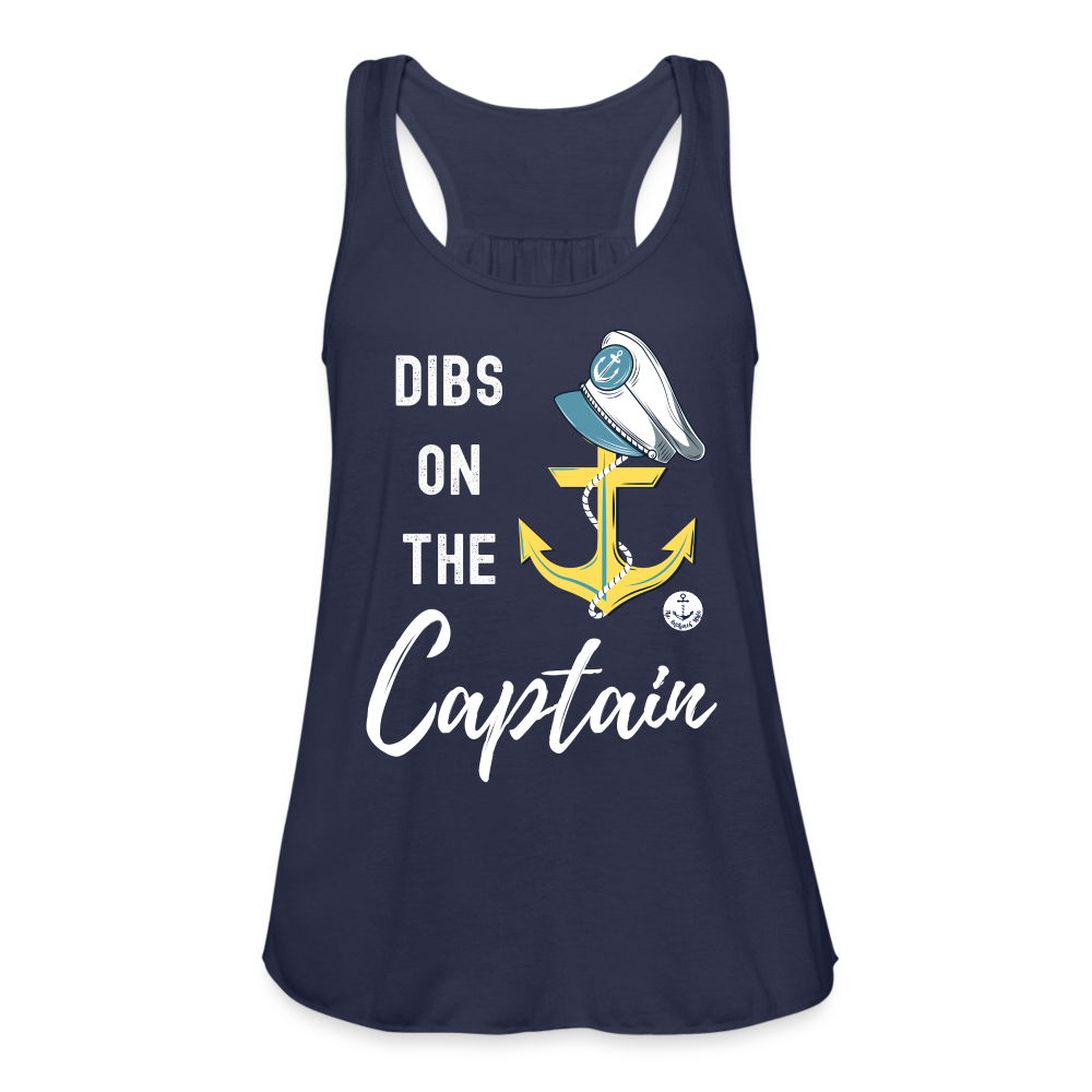 Dibs on the Captain Women's Flowy Tank Top - navy