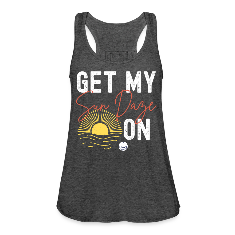 Sun Daze Flowy Lake Tank Top - deep heather