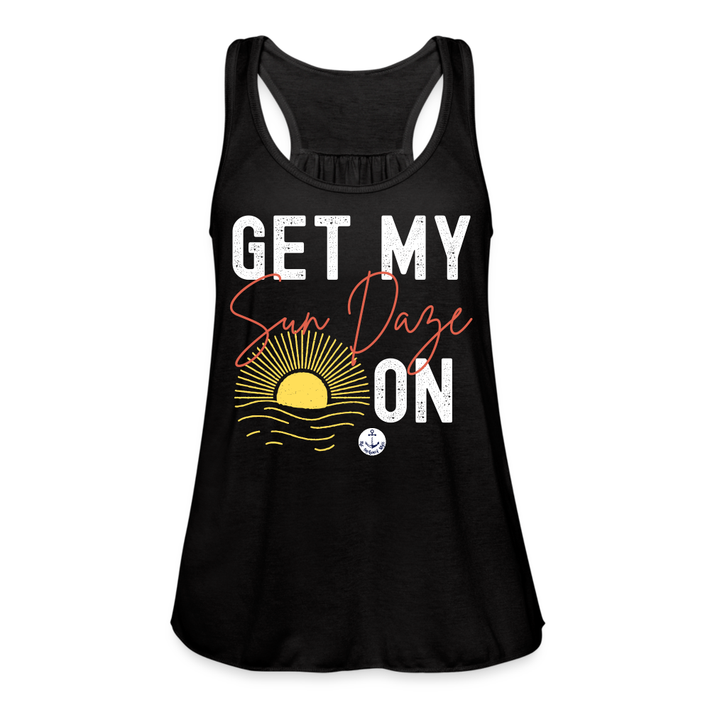 Sun Daze Flowy Lake Tank Top - black