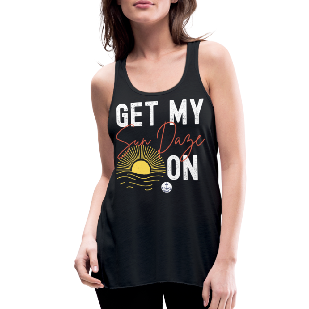 Sun Daze Flowy Lake Tank Top - black