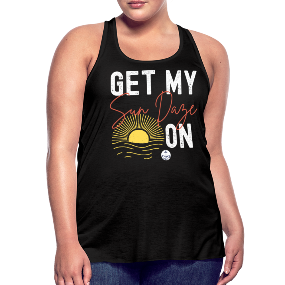 Sun Daze Flowy Lake Tank Top - black
