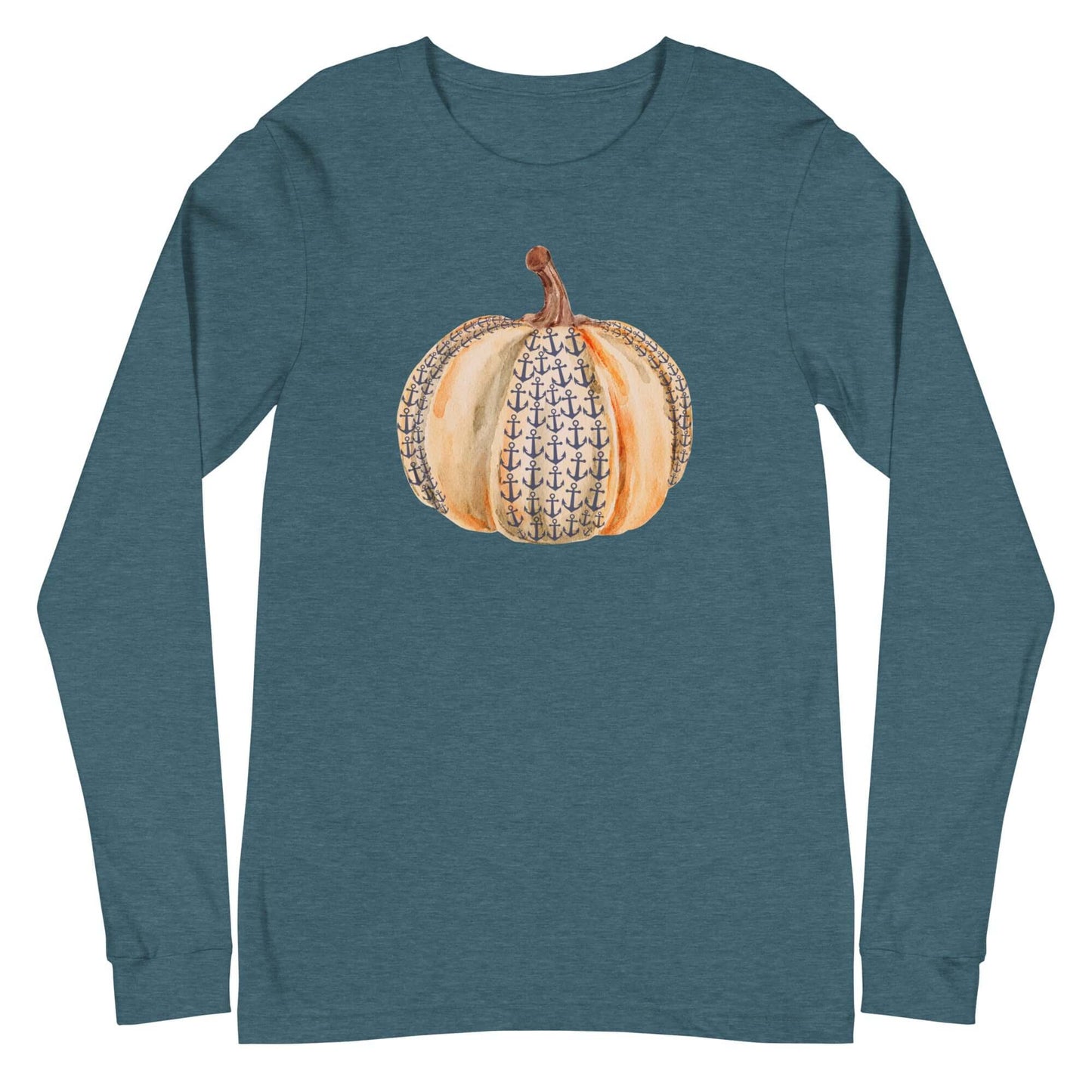 Anchor Pumpkin Fall Long Sleeve Lake Tee