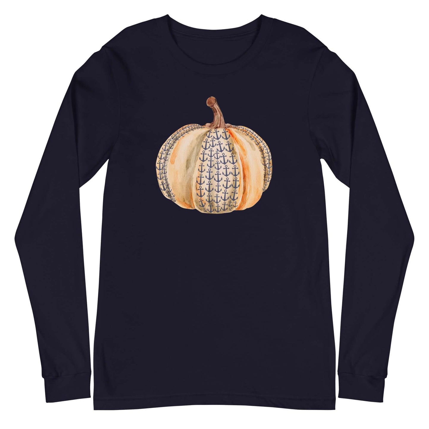 Anchor Pumpkin Fall Long Sleeve Lake Tee