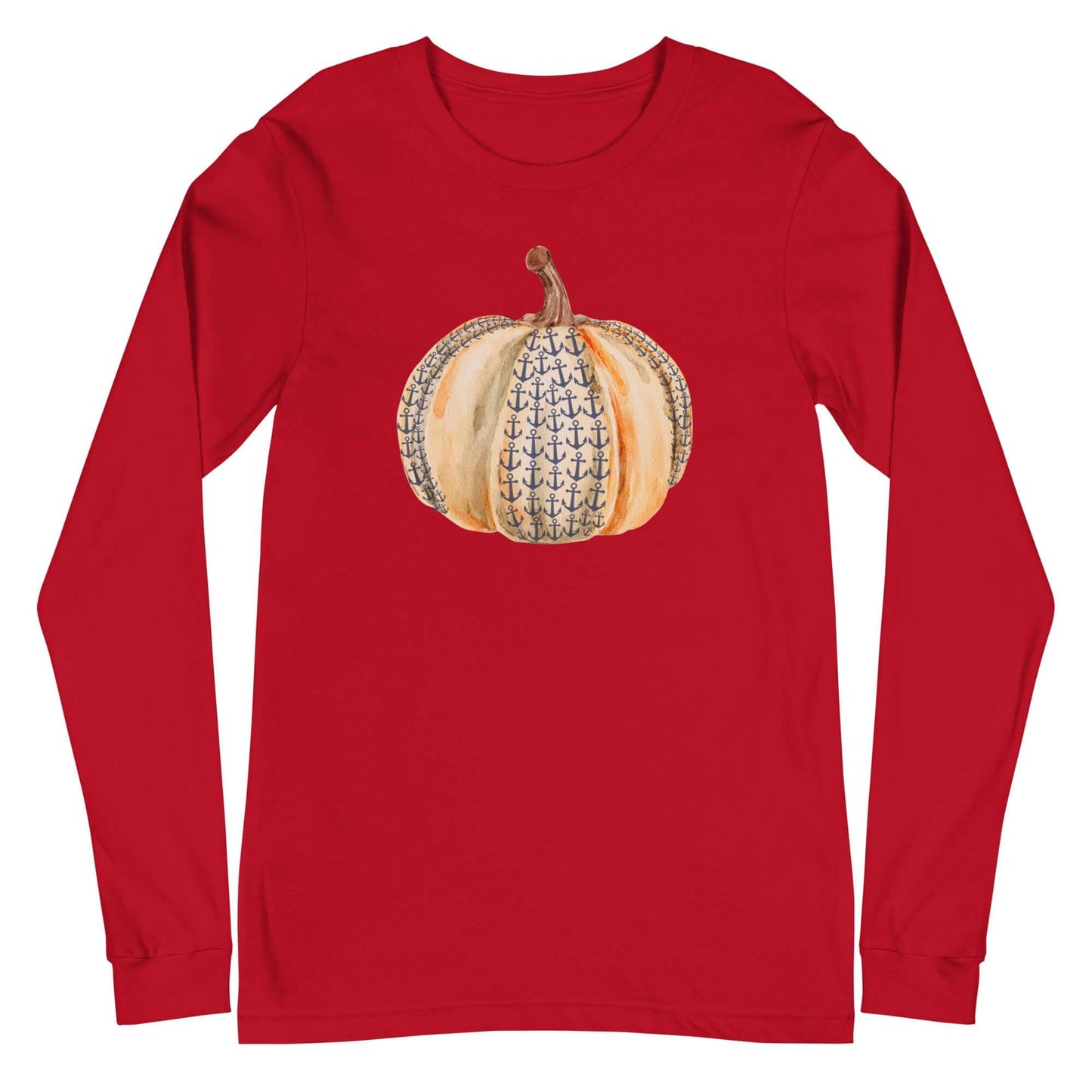 Anchor Pumpkin Fall Long Sleeve Lake Tee