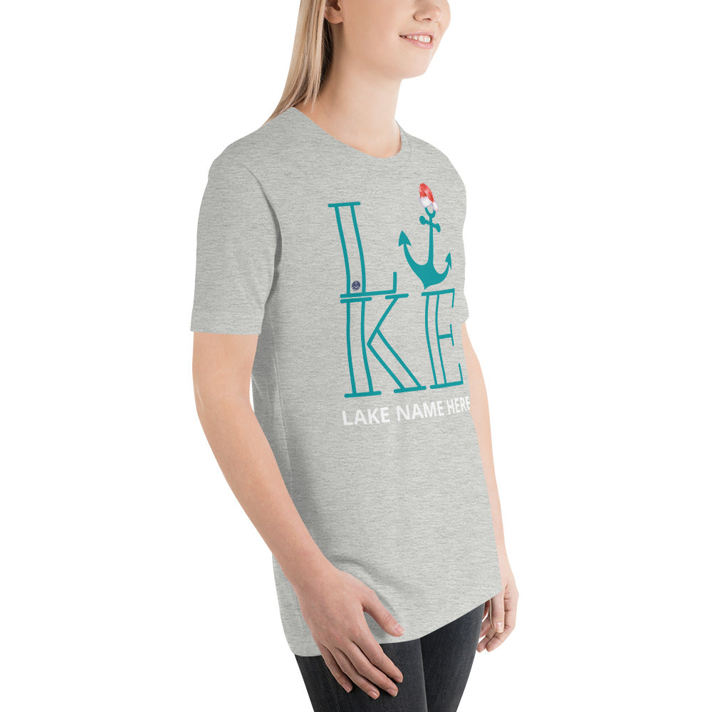 Customize Your Lake Tee (Click the Personalize Button)