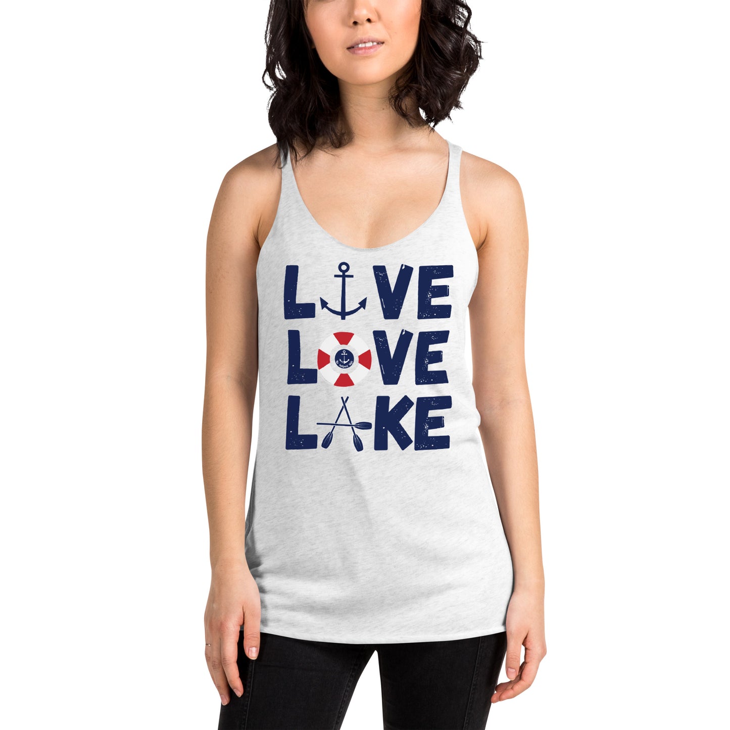 Live Love Lake Women's Racerback Lake Tank