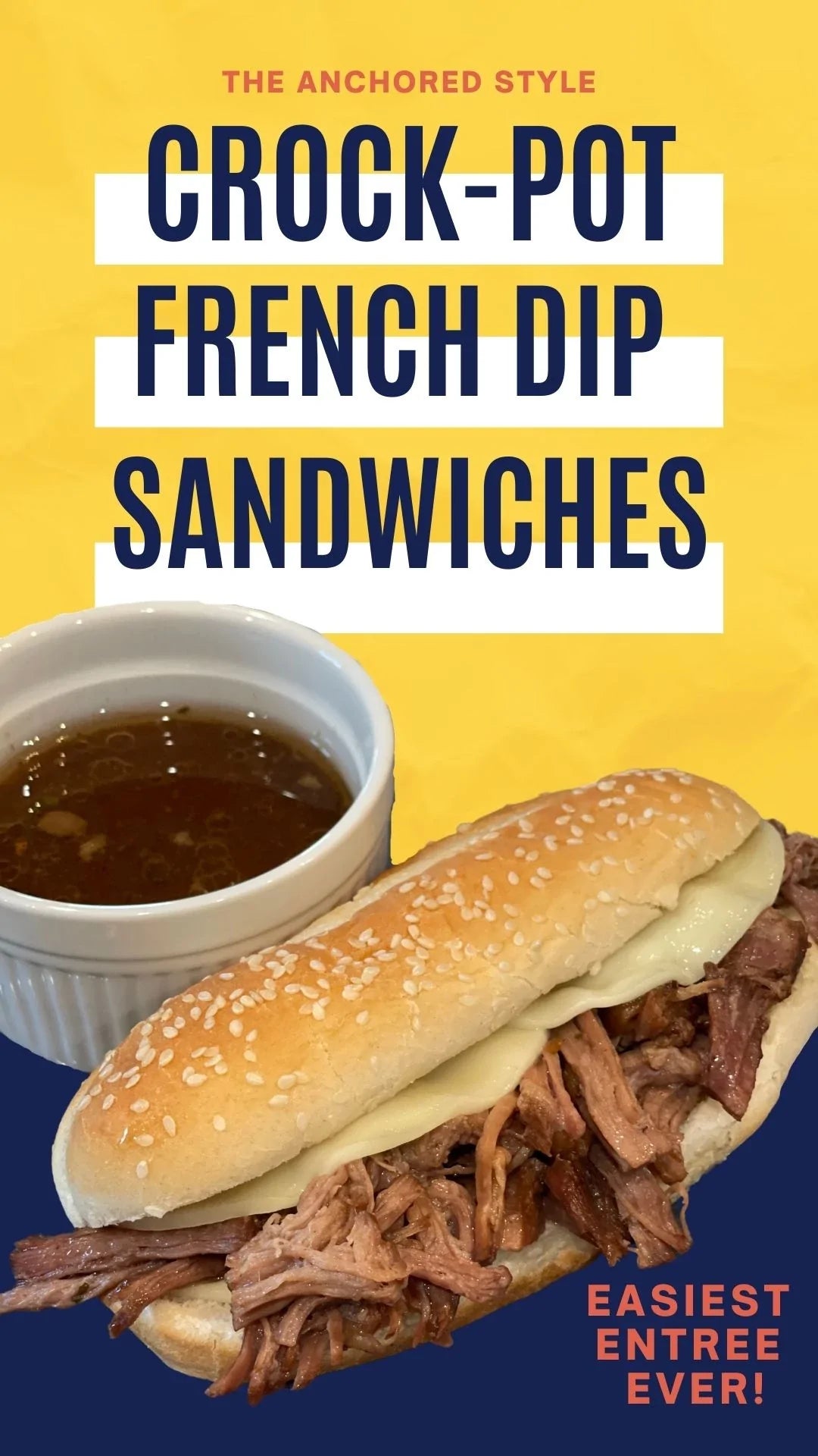 slow cooker French dip sandwich recipe for Crock Pots