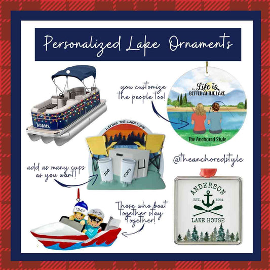 Personalized Lake Ornaments