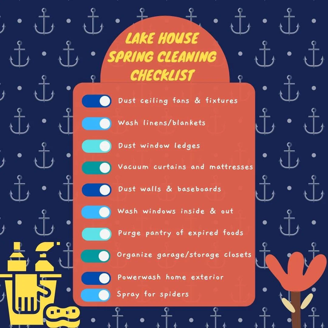 Lake House Spring Cleaning Is Easy With This 10-Step Checklist