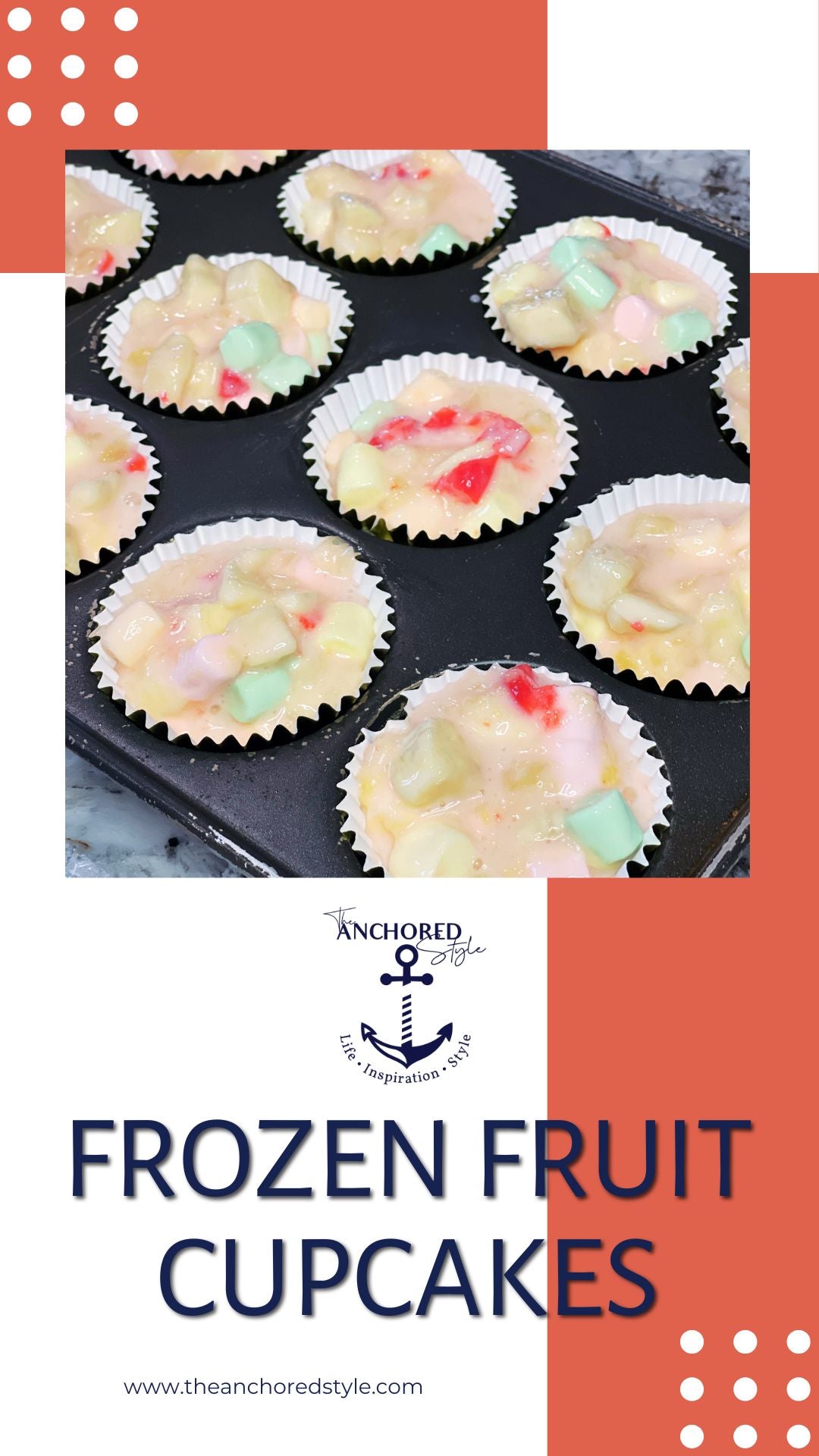 Easy & Delicious Frozen Fruit Salad Cupcakes in 10 Minutes