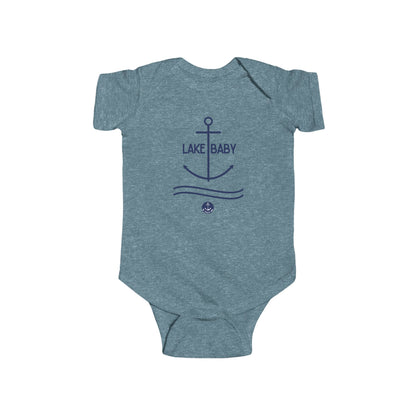Lake Baby Infant Bodysuit – Nautical Anchor Baby Onesie