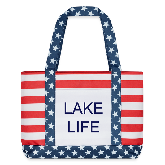 Americana Lake Life Tote Bag - red/white/blue 