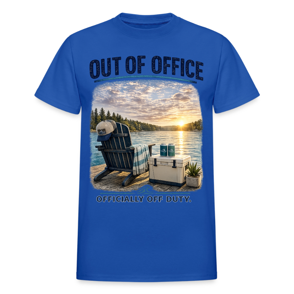Out of Office™ Lake Life T-Shirt | Officially Off Duty™ - royal blue