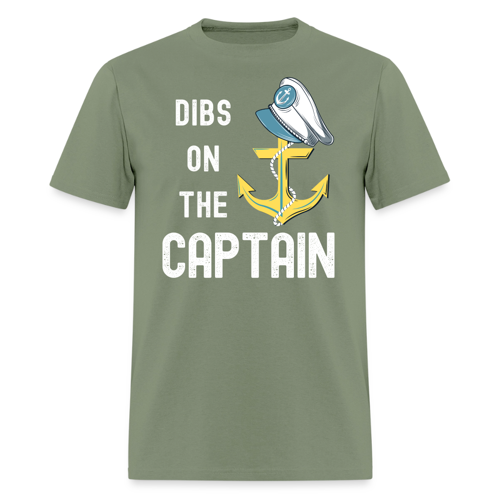 Dibs on the Captain Unisex Super Soft Tee - military green