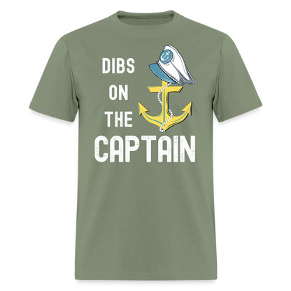 Dibs on the Captain Unisex Super Soft Tee - military green