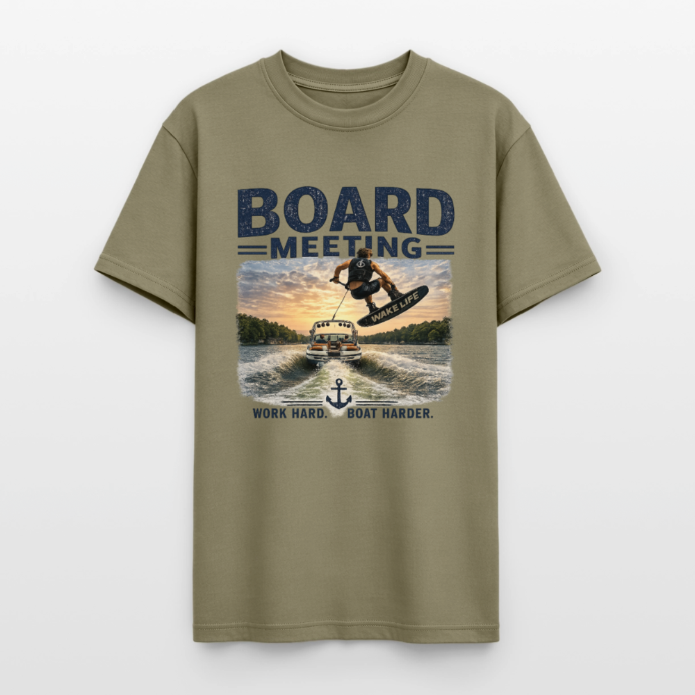 Board Meeting™ Wakeboarding Tee - Unisex Wakeboarding T-Shirt - prairie dust