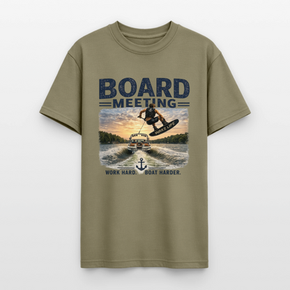 Board Meeting™ Wakeboarding Tee - Unisex Wakeboarding T-Shirt - prairie dust