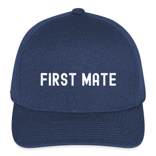 First Mate Flexfit Baseball Cap - heather navy