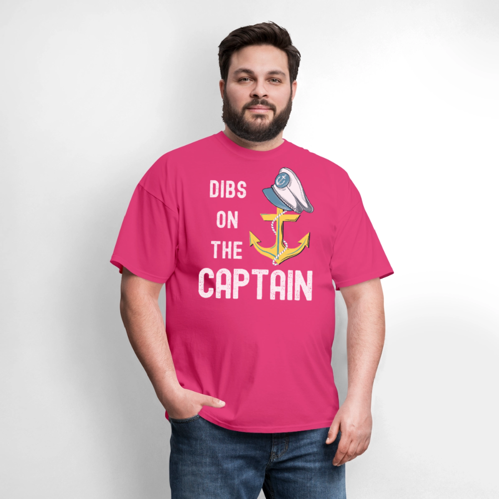 Dibs on the Captain Unisex Super Soft Tee - fuchsia