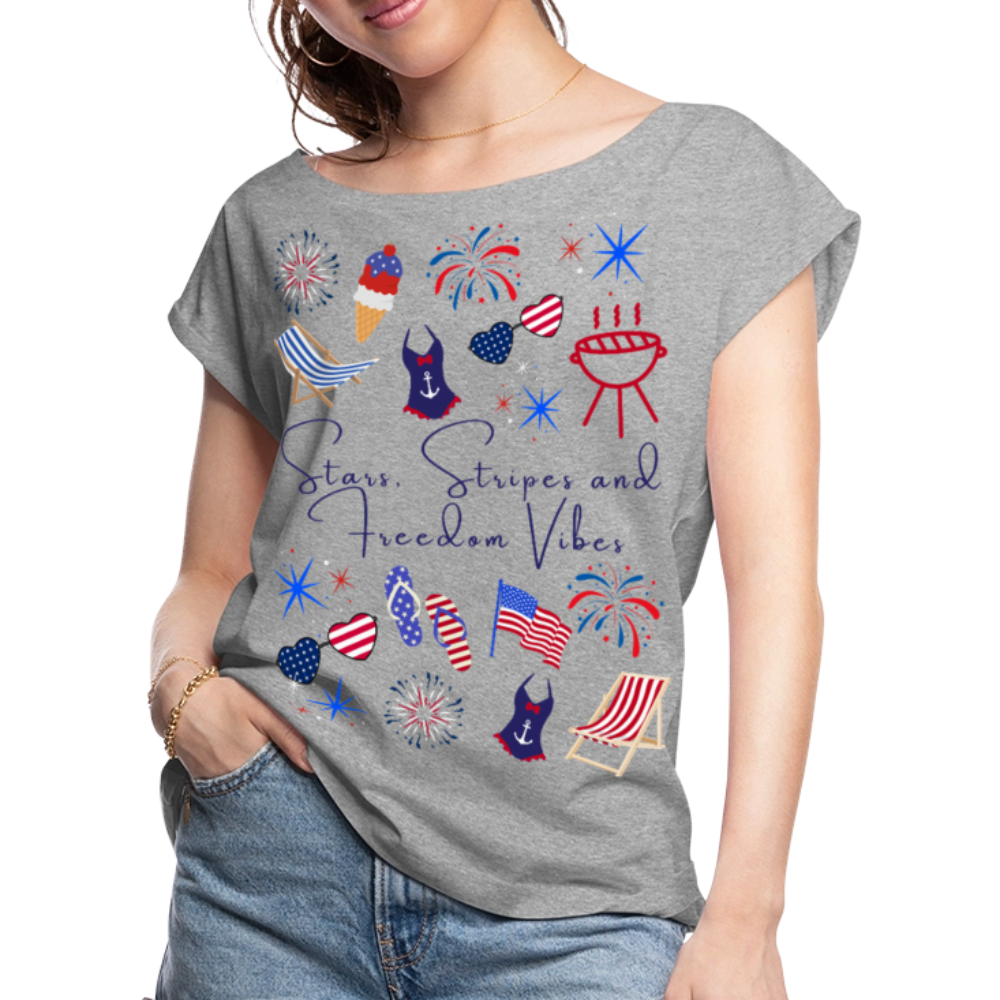 Stars, Stripes & Freedom Vibes – Women’s Patriotic Tee