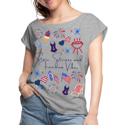 Stars, Stripes & Freedom Vibes – Women’s Patriotic Tee