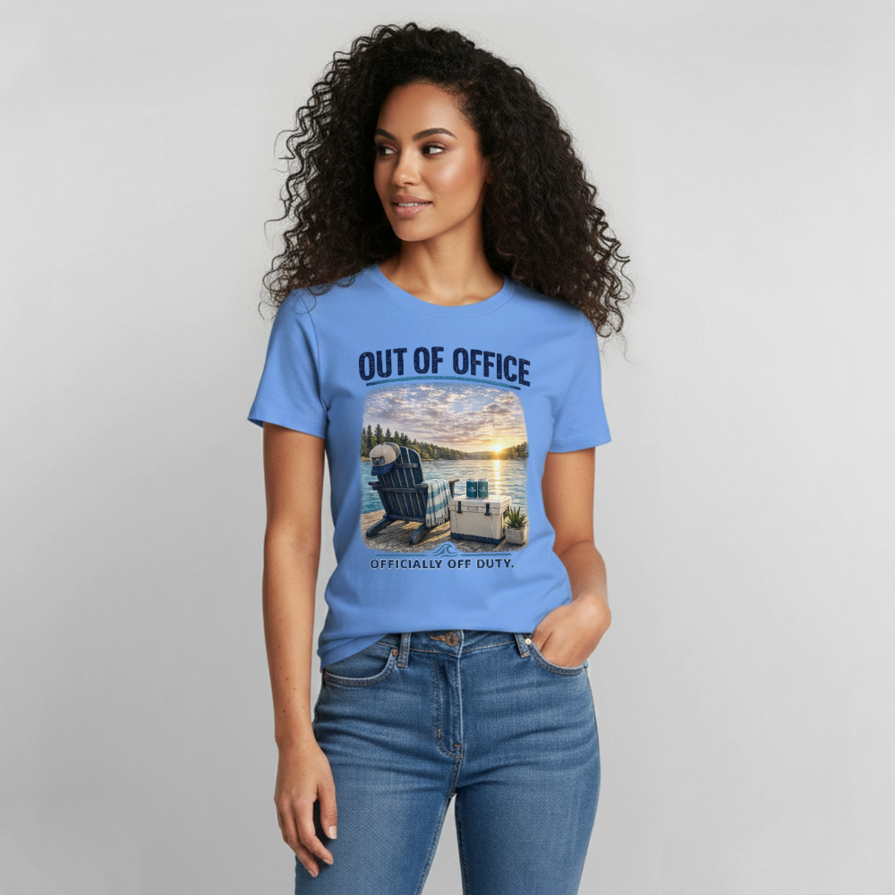 Out of Office™ Lake Life T-Shirt | Officially Off Duty™ - carolina blue