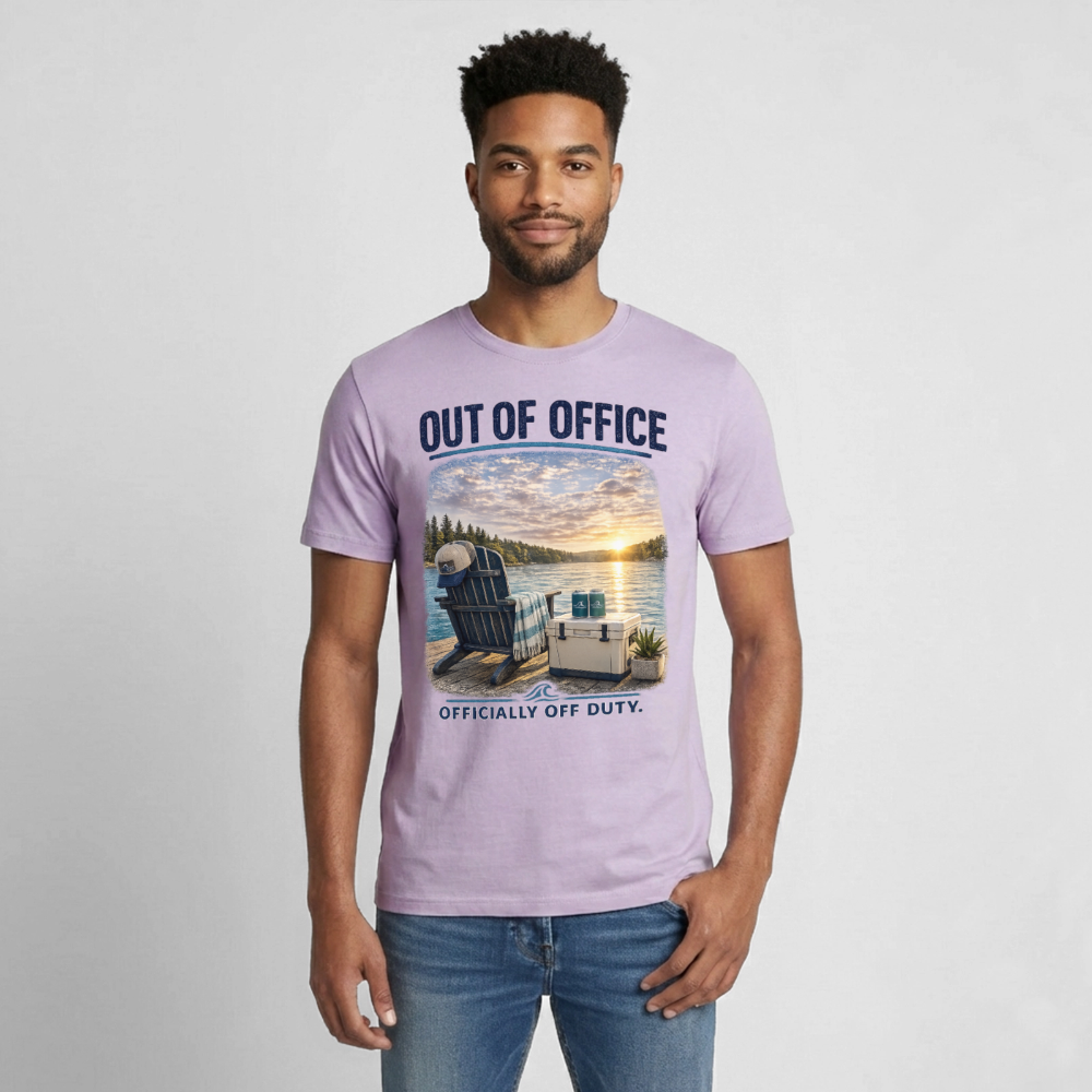 Out of Office™ Lake Life T-Shirt | Officially Off Duty™ - orchid