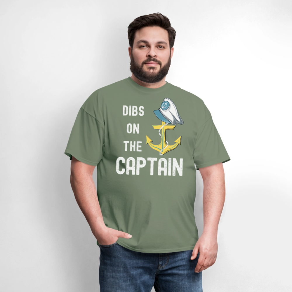 Dibs on the Captain Unisex Super Soft Tee - military green