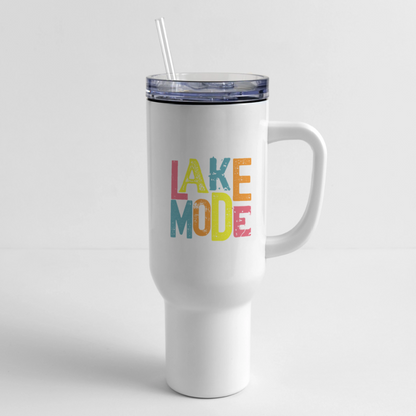 Lake Mode 40 oz Travel Tumbler - white