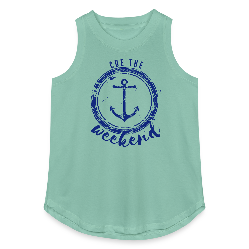 Cue the Weekend – Women’s Lake Life Tank - saltwater