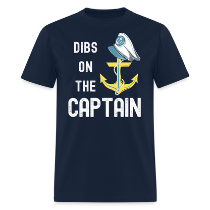 Dibs on the Captain Unisex Super Soft Tee - navy