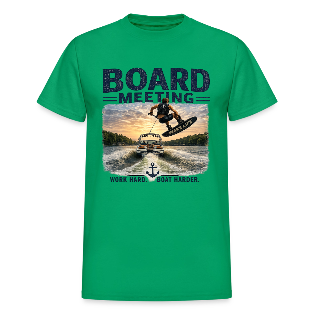 Board Meeting™ Wakeboarding Tee - Unisex Wakeboarding T-Shirt - irish green
