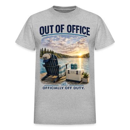 Out of Office™ Lake Life T-Shirt | Officially Off Duty™ - heather gray