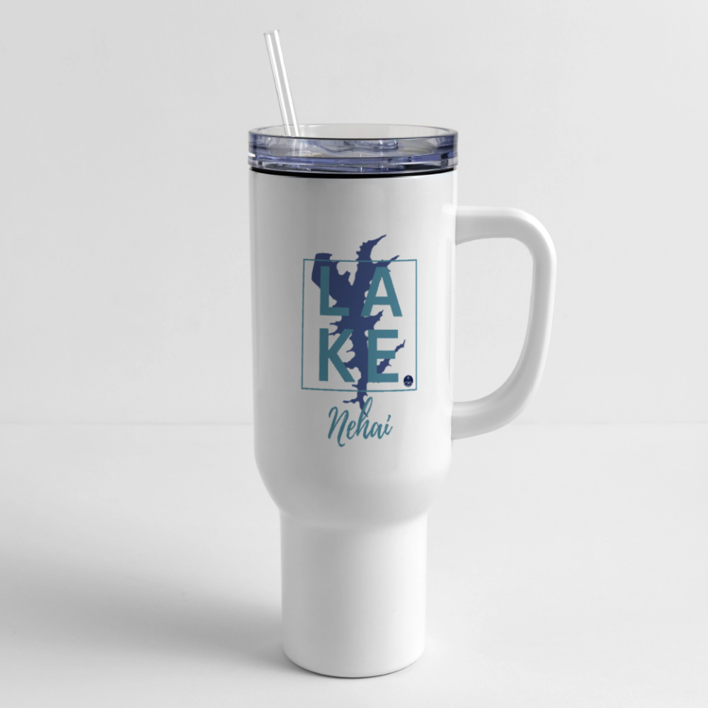 Lake Nehai 40 oz Travel Tumbler - white