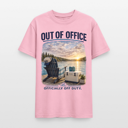 Out of Office™ Lake Life T-Shirt | Officially Off Duty™ - light pink