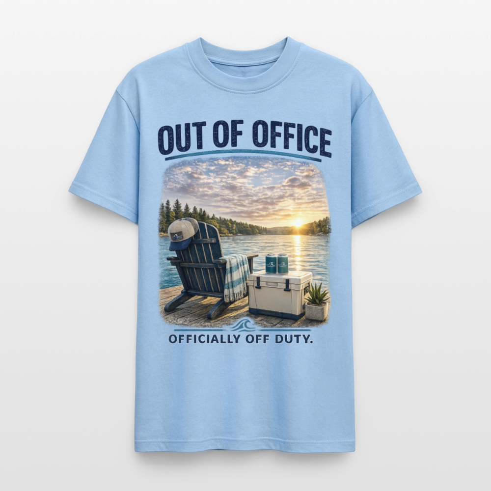 Out of Office™ Lake Life T-Shirt | Officially Off Duty™ - light blue
