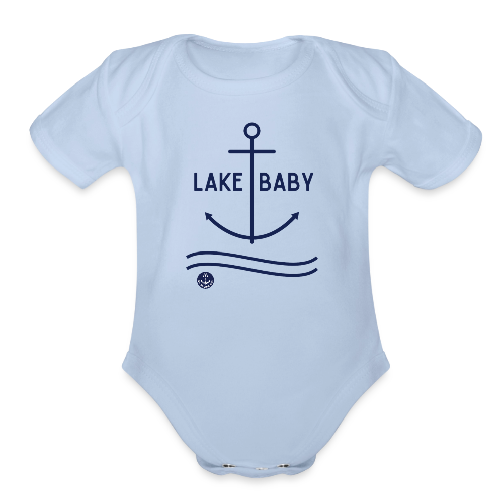 Anchor Lake Onesie for Infant, Nautical Onesie for Baby - sky