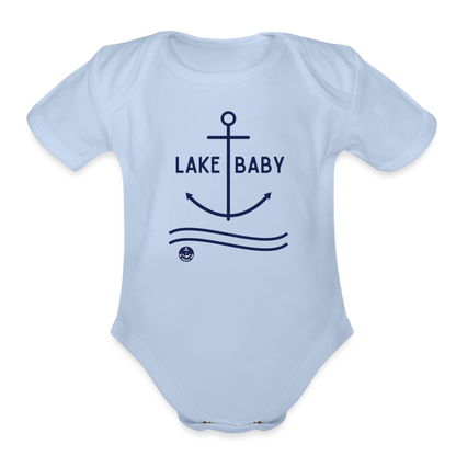 Anchor Lake Onesie for Infant, Nautical Onesie for Baby - sky