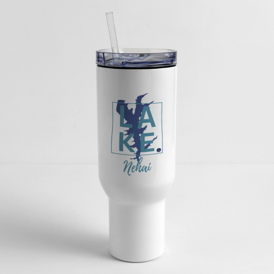 Lake Nehai 40 oz Travel Tumbler - white