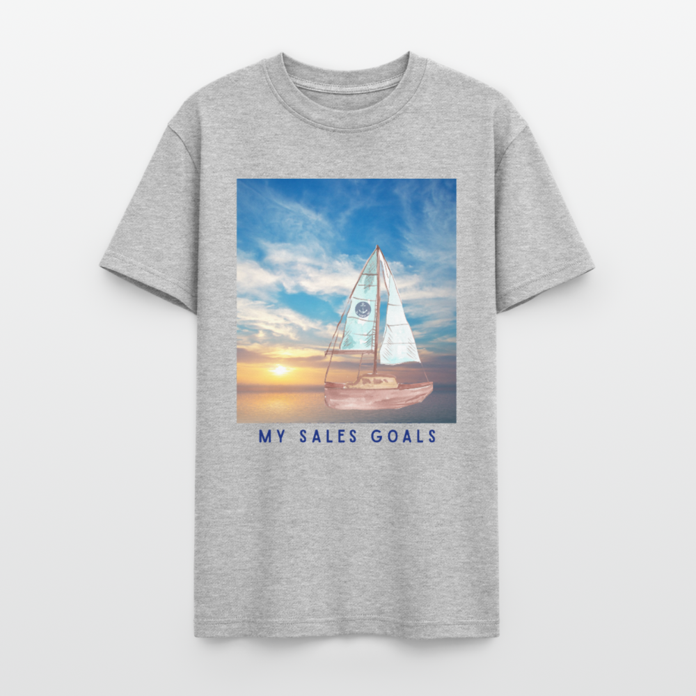 My Sales Goals Sunset Sail Tee - Unisex Sizing - heather gray